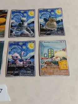 8 Pokemon x Van Gogh Black Star Promo ACG Art Card - read description - Image 3