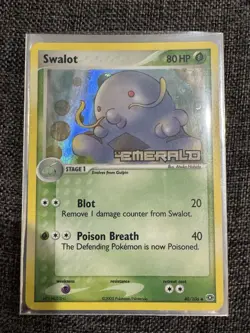 Swalot 40/106 EX Emerald Stamped Reverse Holo Near Mint/Mint Pokemon TCG Card - Image 1