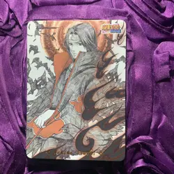Itachi Uchiha NARUTO Crystal Anime Waifu ACG Girl Holo Card - Image 1