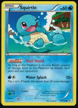 Squirtle 29/149 Common MP Pokemon Card HQ Scan - Image 1