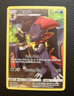 Weavile 238/236 SM - Cosmic Eclipse Secret Rare Pokemon Card - Image 1