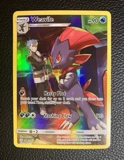 Weavile 238/236 SM - Cosmic Eclipse Secret Rare Pokemon Card - Image 3