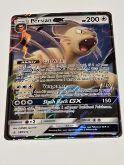 Pokemon Persian GX 149/214 Sm-Unbroken Bonds Ultra Rare Full Art Holo Card - Image 2