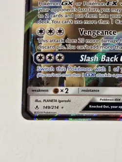 Pokemon Persian GX 149/214 Sm-Unbroken Bonds Ultra Rare Full Art Holo Card - Image 3