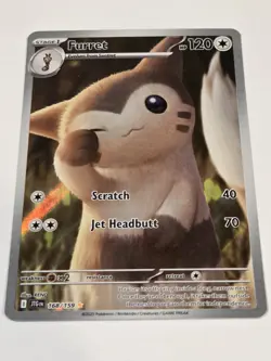 Furret 168/159 Journey Together Illustration Rare Pokemon Card NM Full Art 🦫 - Image 2