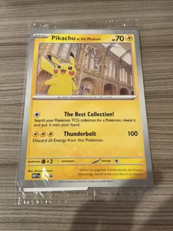 Pikachu At The Museum | Jumbo Card | Natural History Museum | Brand New Sealed - Image 1