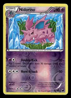 Nidorino 44/116 Reverse Holo XY Plasma Freeze Pokemon Card - Image 1