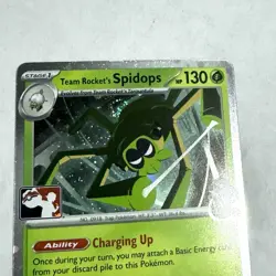 SWIRL Team Rocket's Spidops 020/182 Prize Pack Series Cards Holo - Image 3