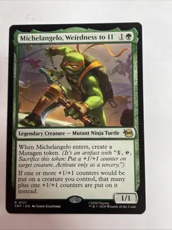MTG Michelangelo, Weirdness to 11 Ninja Turtles #121 Rare - Image 1