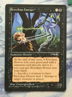 Krovikan Horror - Alliances - Magic the Gathering - MTG - Light Play - Image 1