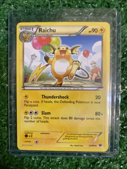 Pokemon Raichu Uncommon Next Destinies 40/99 LP - Image 1