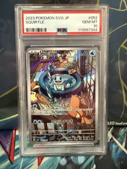 2023 Pokemon SVG JP - Squirtle - 052/049 PSA 10 - Image 1