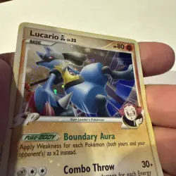 Lucario GL 8/111 Holo Rising Rivals - Pokemon Card - LP - Image 2