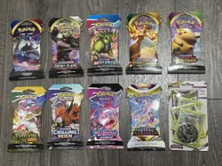 Pokemon TCG: Sword And Shield Blister Set 10 Packs Evolving Skies Fusion Strike - Image 1