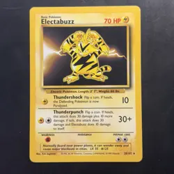 Pokemon Vintage Electabuzz 020/102 Base Set 1999 WotC Non-Holo Rare - Image 1