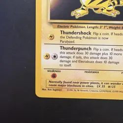 Pokemon Vintage Electabuzz 020/102 Base Set 1999 WotC Non-Holo Rare - Image 5
