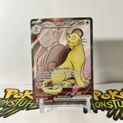 Team Rocket's Persian ex 219/182 SV10: Destined Rivals - Pokemon Card - NM - Image 1