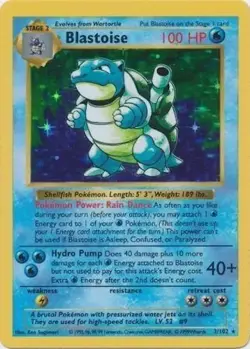 Pokemon TCG - Blastoise - 2/102 - Shadowless - Holo Rare - Base Set [Light Play] - Image 1