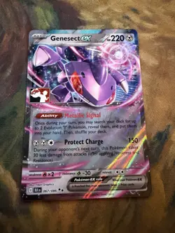 Pokemon TCG Genesect Ex Play Pokemon Prize Pack Series 8 067/086 Holo Stamped - Image 1