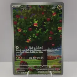 Pokemon Applin 185/167 Sv06: Twilight Masquerade Illustration Rare Holo 40 HP - Image 1