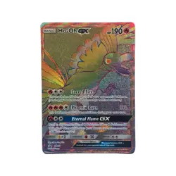Pokemon TCG Ho-Oh GX Promo Holo Sun & Moon SM80 HP190 Basic Ultra Rare - Image 1