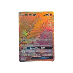 Pokemon TCG Ho-Oh GX Promo Holo Sun & Moon SM80 HP190 Basic Ultra Rare - Image 2