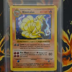 Ninetales 12/102 Base Set Shadowless Holo Rare PSA 8 English Pokemon TCG - Image 3