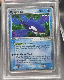 Pokemon PSA 10 GEM MINT Kyogre ex 95/100 Crystal Guardians Holo 2006 - Image 5