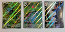 Pokemon 151 Illustration Rare LOT: Bulbasaur, Ivysaur & Charmeleon NM condition - Image 1