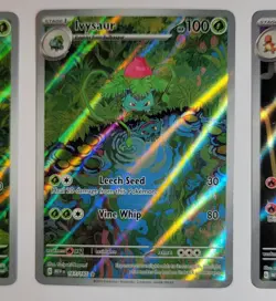 Pokemon 151 Illustration Rare LOT: Bulbasaur, Ivysaur & Charmeleon NM condition - Image 3