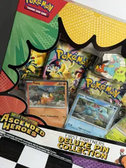 Pokemon Mega Evolutions ASCENDED HEROS First Partners Deluxe Pin Collection Box - Image 2