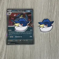 2x Honchkrow “Ability Used” Tokens for Pokemon TCG - Image 1