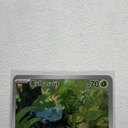Pokemon Bulbasaur Illustration Rare Full Art Holo Scarlet & Violet 151 166/165 - Image 3