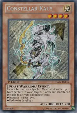 Constellar Kaus - HA07-EN045 - Secret Rare - Unlimited Edition Lightly Played Hi - Image 1