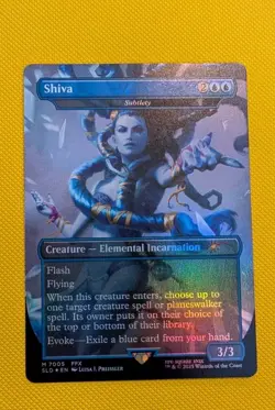 Shiva Subtlety RAINBOW FOIL Secret Lair Final Fantasy #7005 CHASE - MTG NM - Image 3