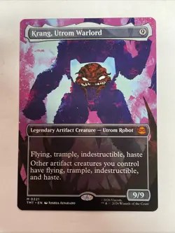 MTG Krang, Utrom Warlord (Borderless) Mythic #221 Ninja Turtles - Image 1