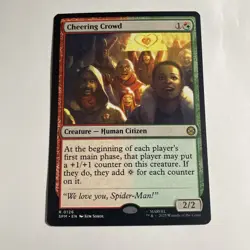 Cheering Crowd #126 | Near Mint | Marvel's Spider-Man Magic MTG - Image 1