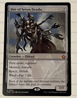 MTG Magic the Gathering Sire Of Seven Deaths Ungraded - Image 1