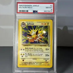 1999 Pokemon Jolteon Jungle Holo 4/64 PSA 8 - Image 1