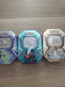 Pokemon Tins TCG Etb Sealed Tripple Whammy Booster Packs Walgreens Elite Box NEW - Image 1
