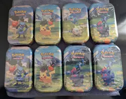 (LOT OF 8) Pokemon TCG Mega Evolutions Ascended Heroes Mini Tins Set NEW SEALED! - Image 1