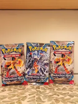 Pokemon TCG: Scarlet and Violet Paradox Rift 3 Booster Packs Sealed - Image 1