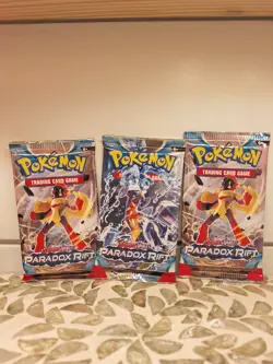 Pokemon TCG: Scarlet and Violet Paradox Rift 3 Booster Packs Sealed - Image 2