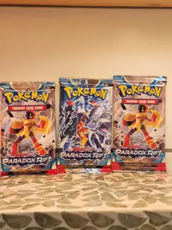 Pokemon TCG: Scarlet and Violet Paradox Rift 3 Booster Packs Sealed - Image 4