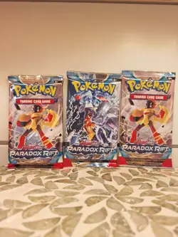 Pokemon TCG: Scarlet and Violet Paradox Rift 3 Booster Packs Sealed - Image 5