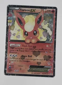 2016 Pokemon XY Generations Flareon EX Holo Rare #RC6/RC32 LP - Image 1