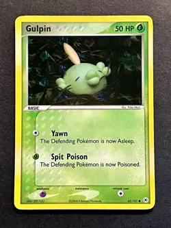 Gulpin Hidden Legends Holo 62/101 NM 2004 Vintage Pokemon TCG - Image 1