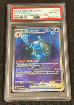 2023 Pokemon TCG 151 S&V BLASTOISE 200/165 PSA 10 GEM MINT FULL ART SIR HOLO - Image 1