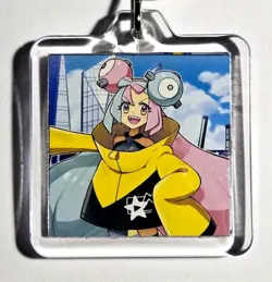 Pokemon Iono & Holo Kilowattrel Double-Sided Acrylic Keychain - Story Charm - Image 1
