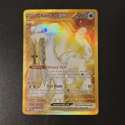 Chien-Pao EX Hyper Rare Gold Holo 274/193 Pokemon Paldea Evolved - Image 1